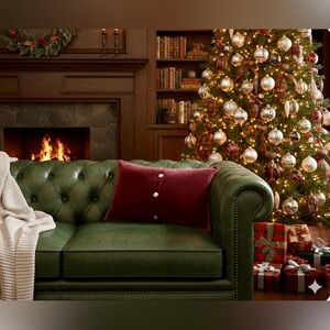 Lauren, Ralph Lauren velvet pillow  | Size: 19 x 13 | Color: Burgundy